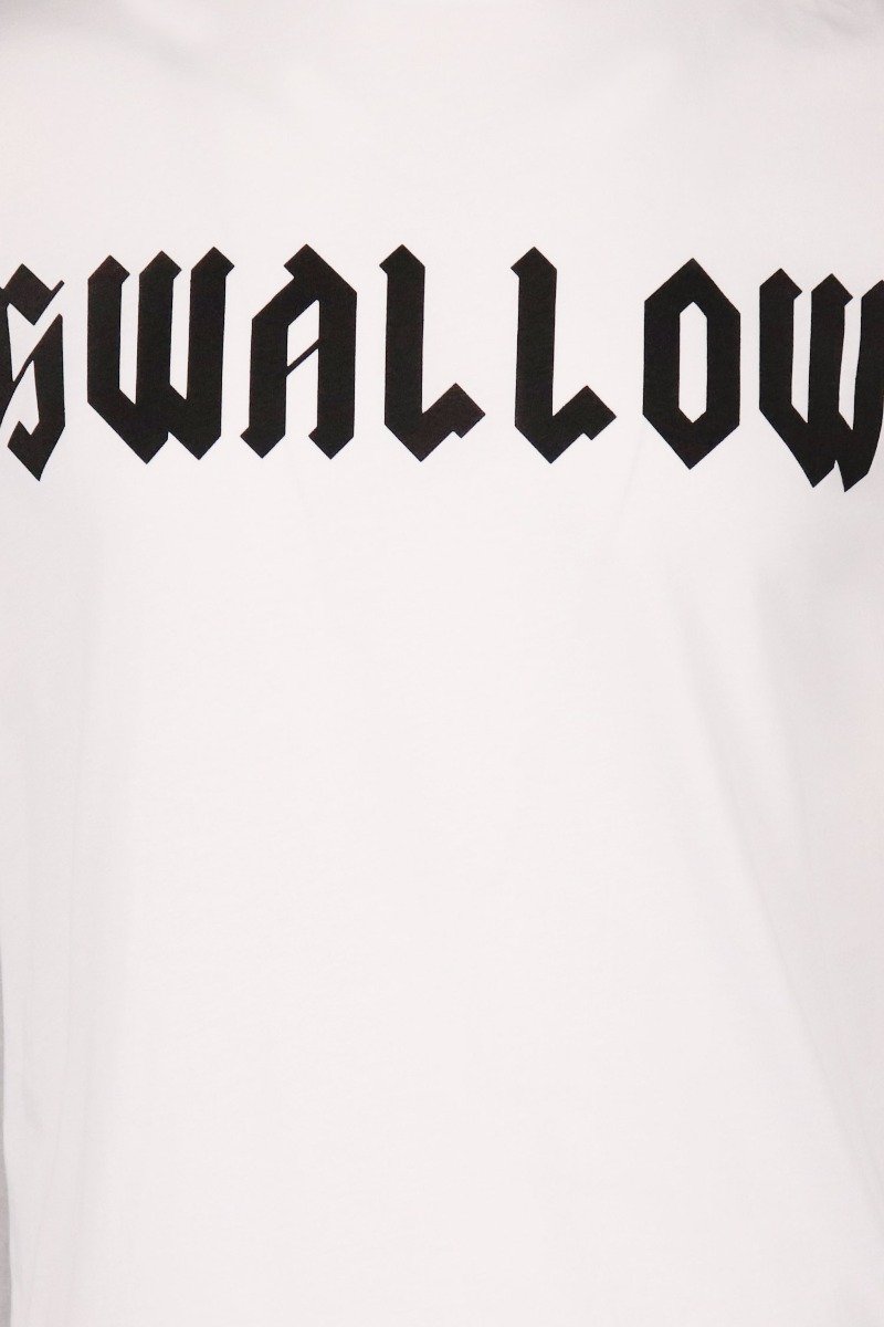 Swallow Print T-Shirt Men Fashion MCQ Cotton Short Sleeve Casual Top