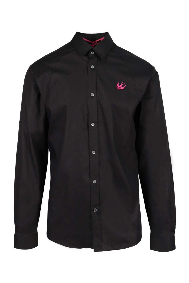 Swallow Shirt Men Fashion MCQ Cotton Long Sleeve Formal Top