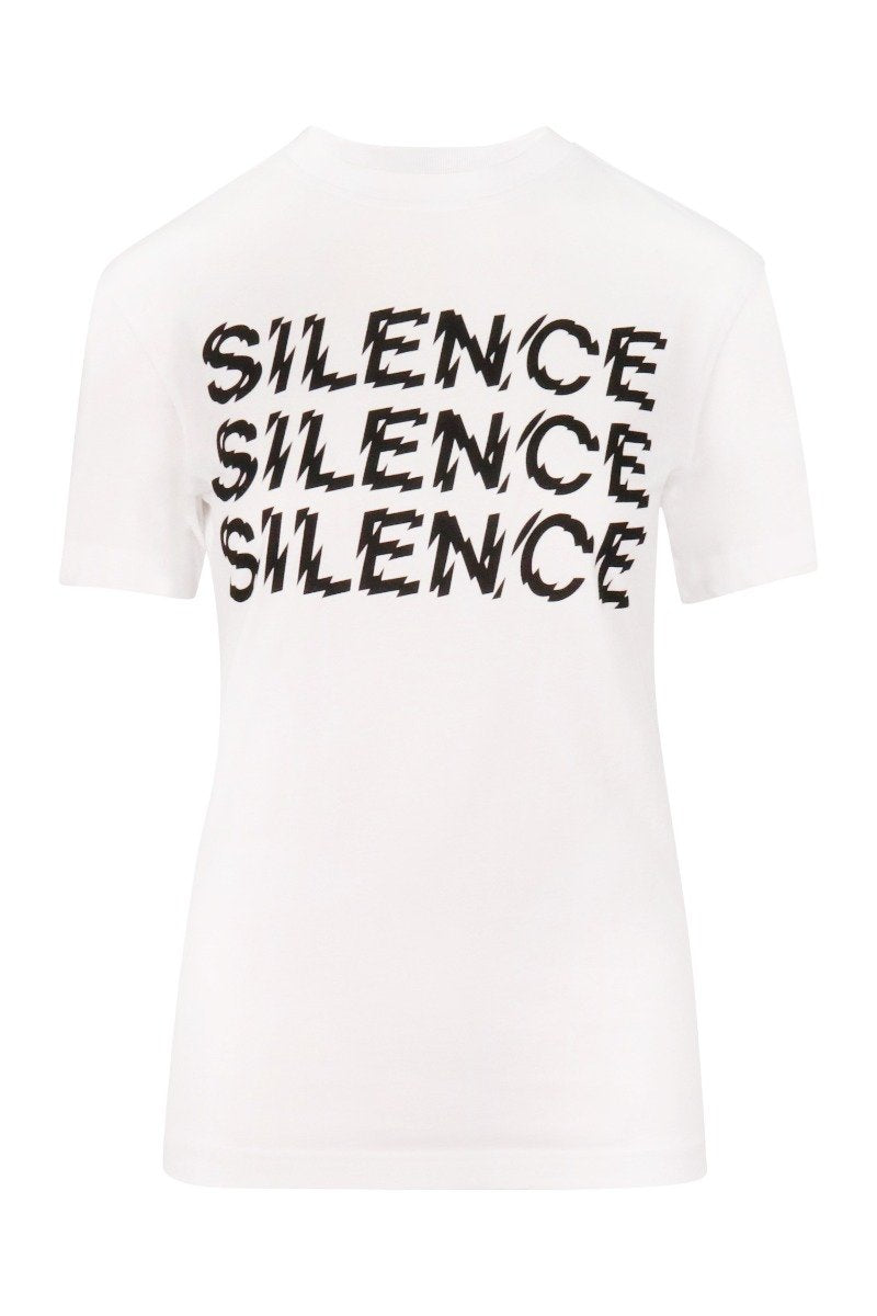 Triple Silence T-Shirt MCQ Casual Cotton Short Sleeve Fashion 