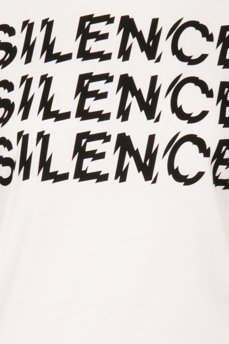 Triple Silence T-Shirt MCQ Casual Cotton Short Sleeve Fashion 