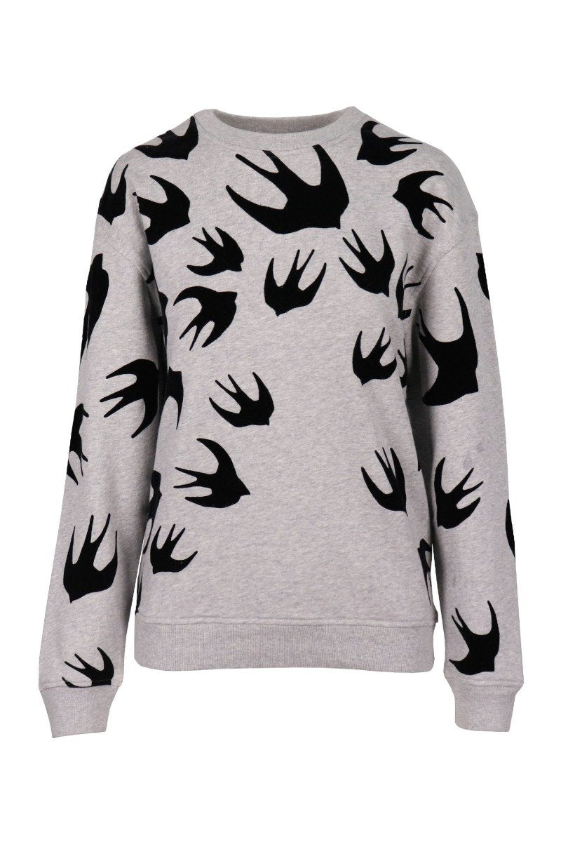 Swallow Signature Sweatshirt Women Fashion MCQ Cotton Blend Long Sleeve Casual Top