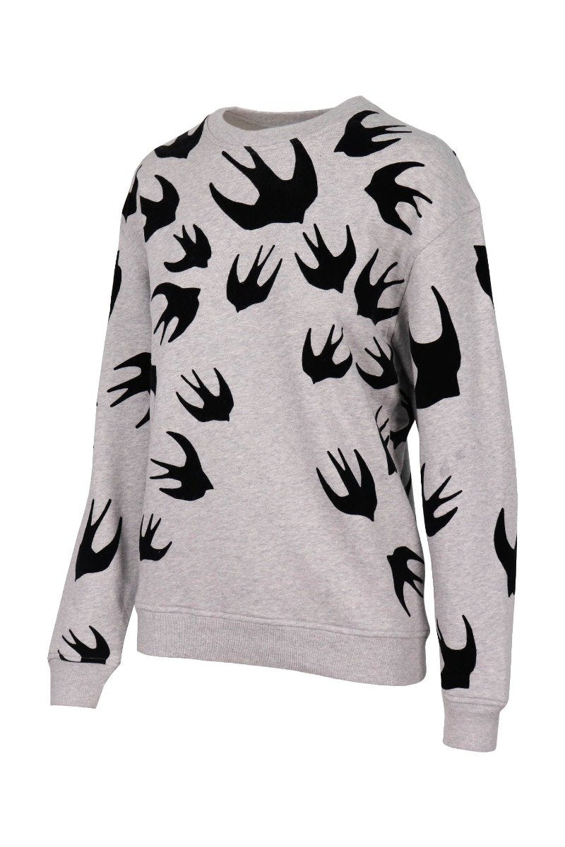 Swallow Signature Sweatshirt Women Fashion MCQ Cotton Blend Long Sleeve Casual Top
