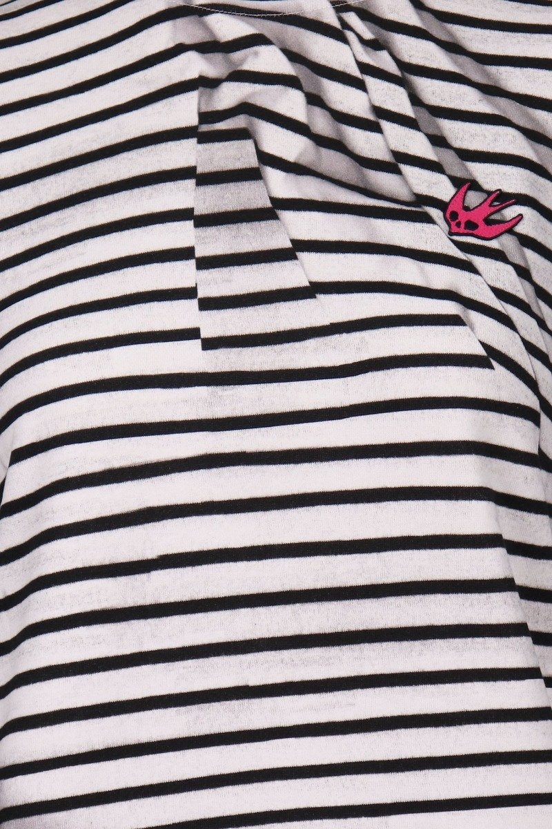 Swallow Sweatshirt Women Fashion MCQ Cotton Long Sleeve Casual Top Stripes
