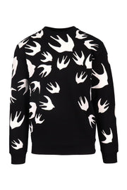Swallow Signature Sweatshirt Men Fashion MCQ Cotton Blend Long Sleeve Casual Top