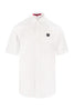 Short Sleeves Swallow Shirt Men Fashion MCQ Cotton Top Semi-formal Classic