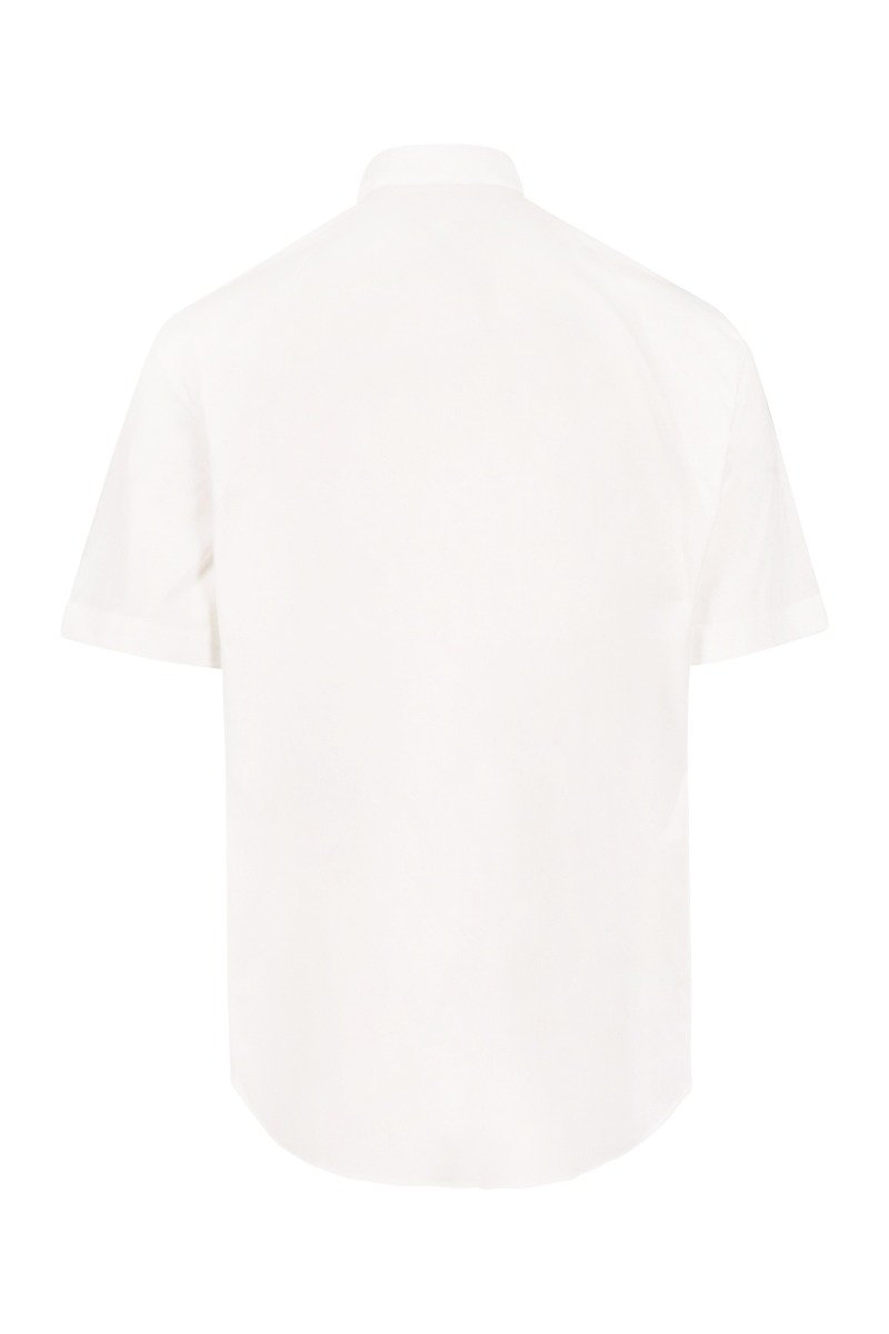 Short Sleeves Swallow Shirt Men Fashion MCQ Cotton Top Semi-formal Classic