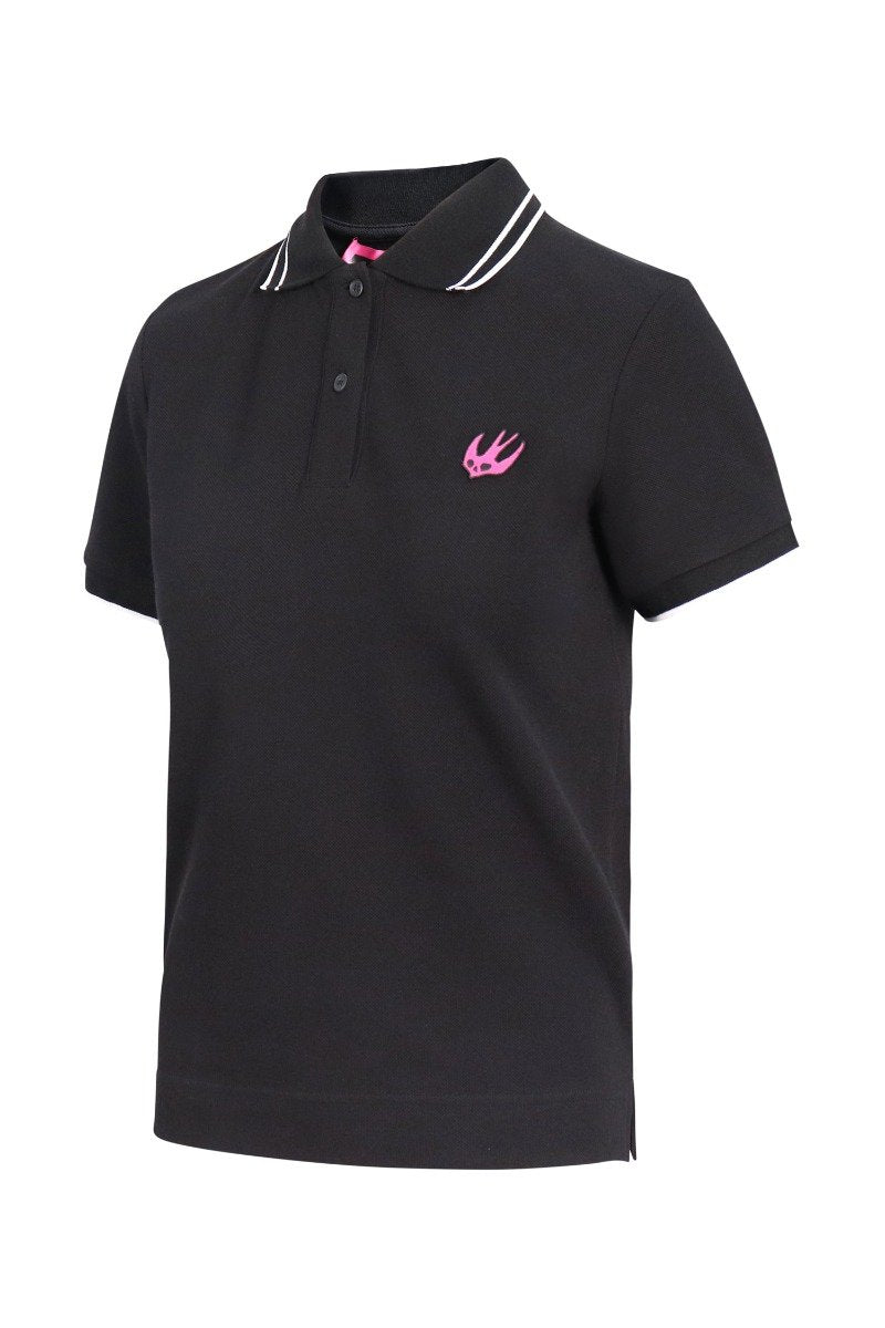 Swallow Polo Shirt Women Fashion MCQ Cotton Short Sleeve Slim Fit Top