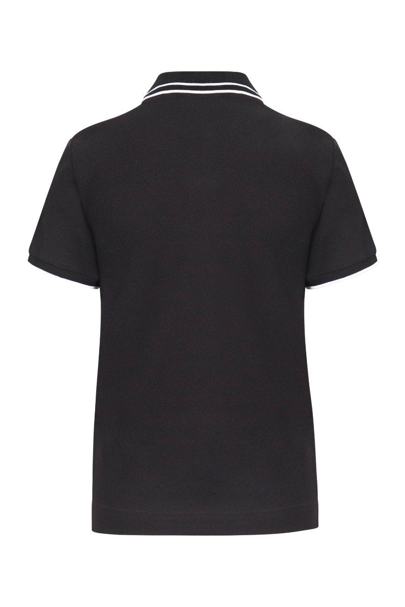Swallow Polo Shirt Women Fashion MCQ Cotton Short Sleeve Slim Fit Top'