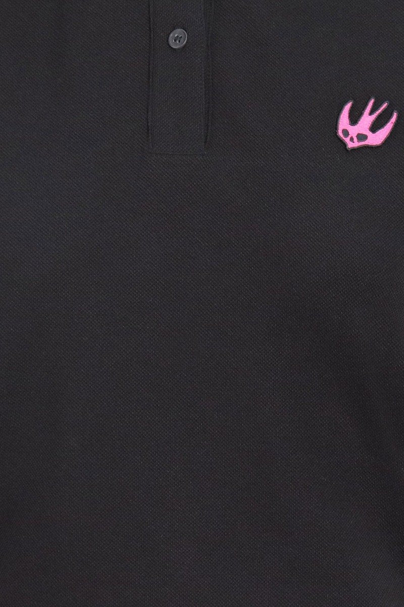 Swallow Polo Shirt Women Fashion MCQ Cotton Short Sleeve Slim Fit Top