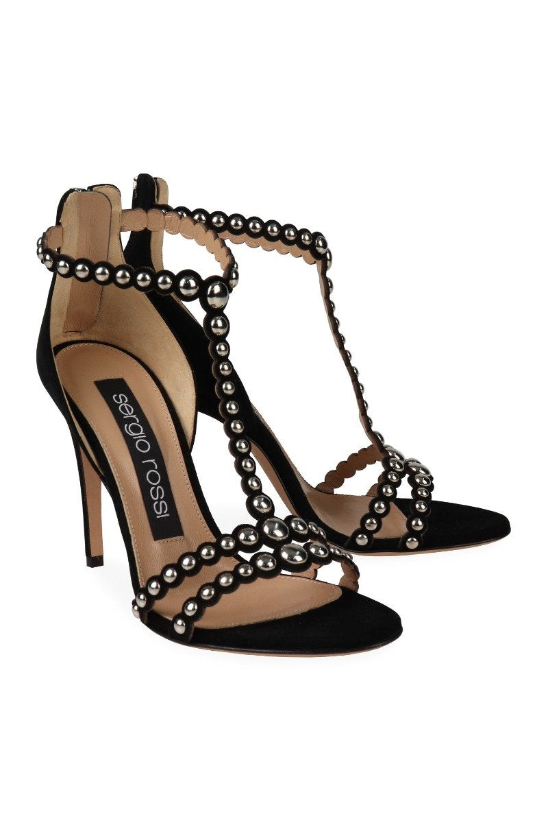 Dafne Heel Leather Designer Sergio Rossi High Heels Woman Fashion Dinner Party