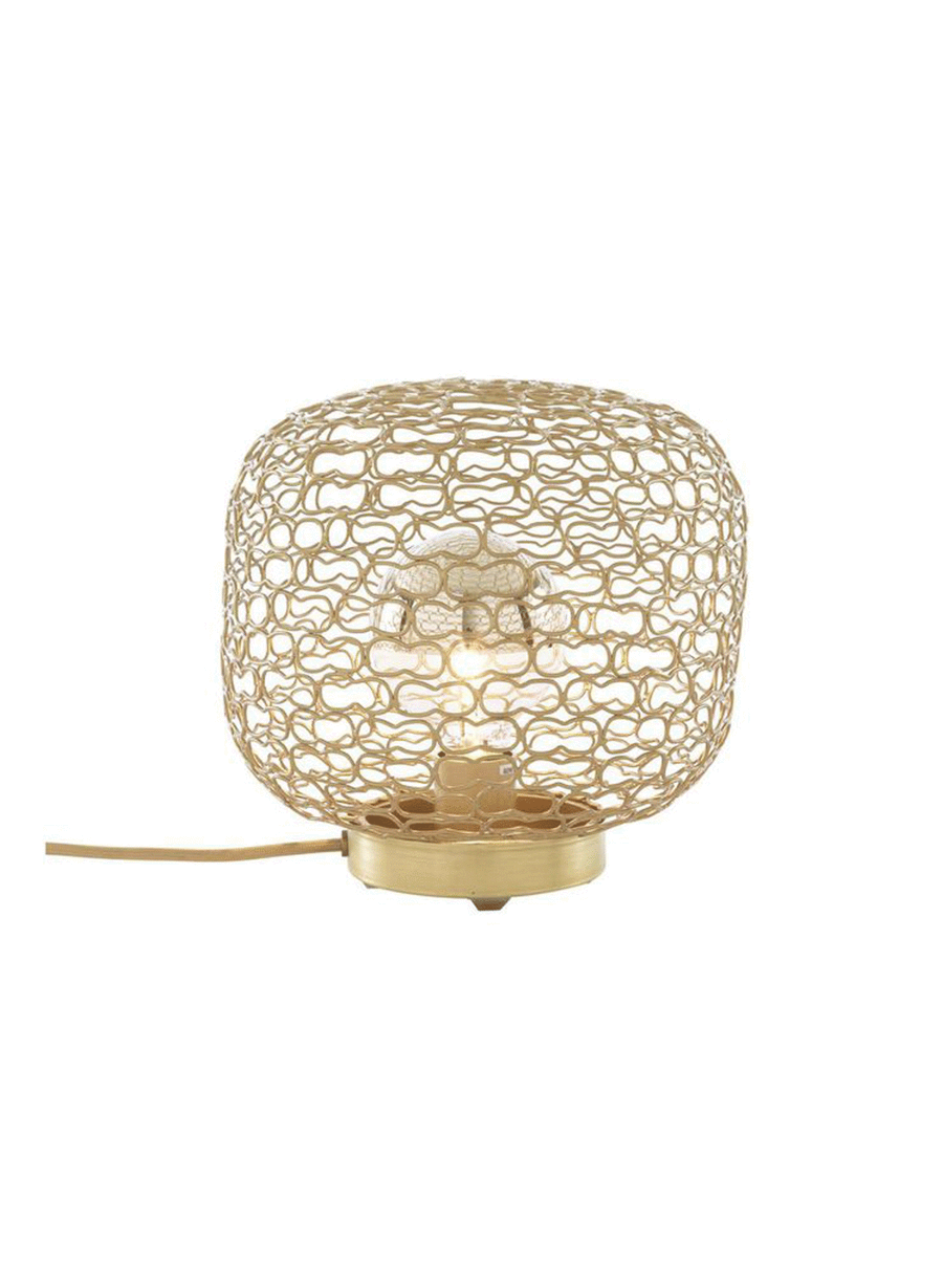 Jali Metallic Living Table Lamp
