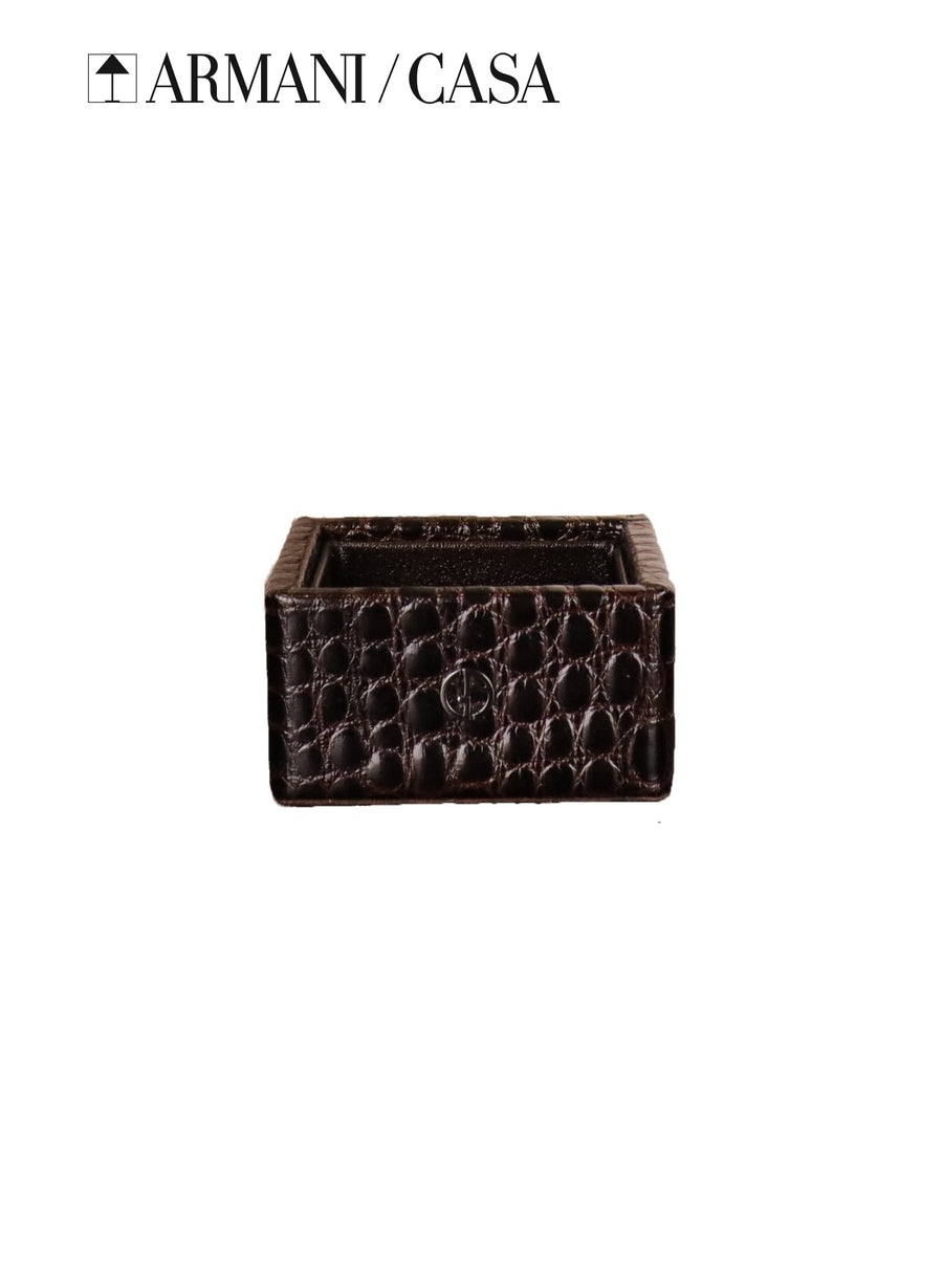 Jasper Workspace & Office Armani Casa Paper Clip Leather Holder