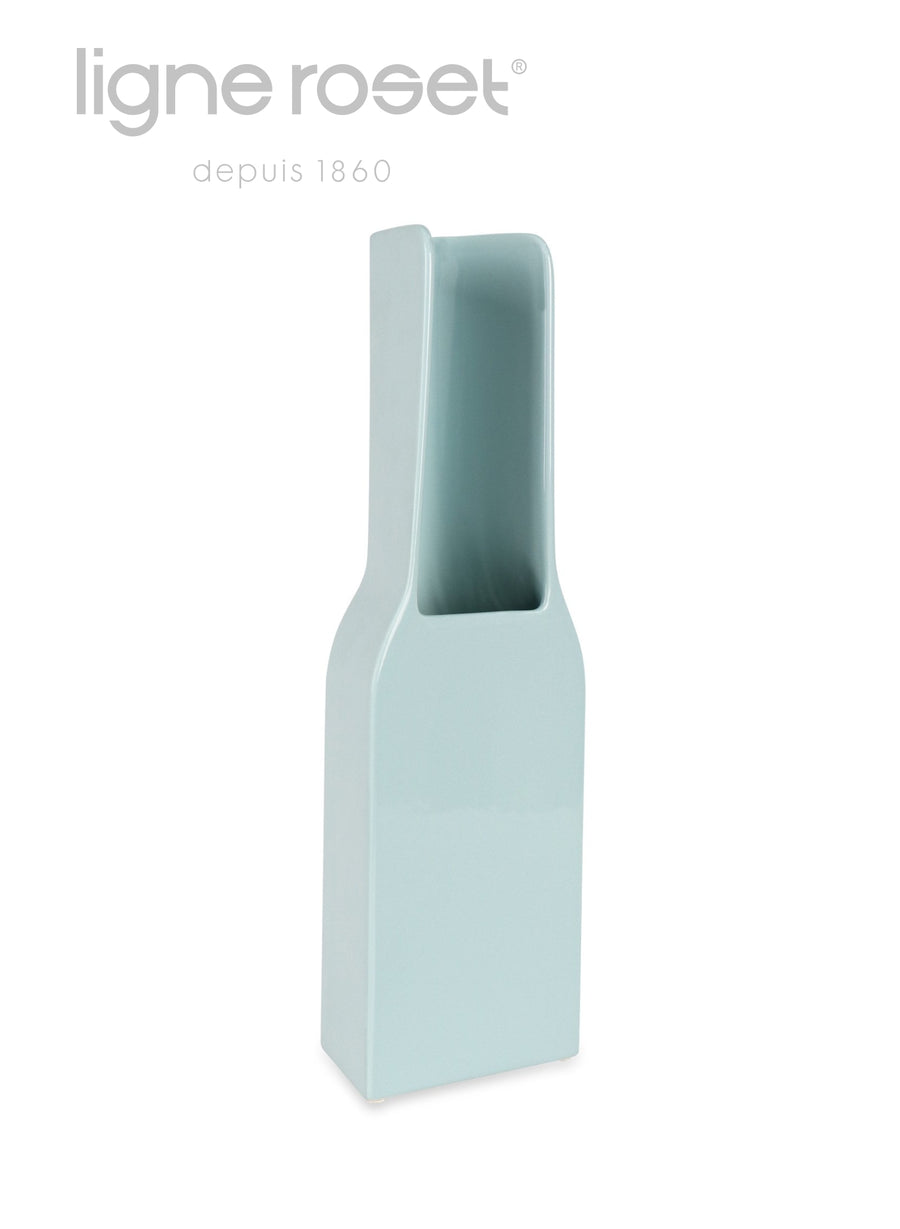 Jo Vase (Long Neck) Blue Living Ligne Roset Gloss