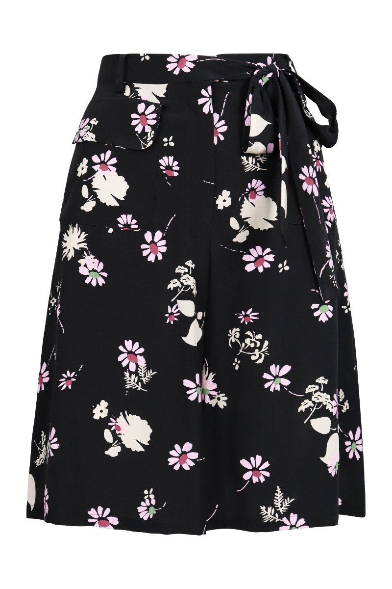 Printed Pants Women Fashion Valentino Silk Flower Design Cool Summer