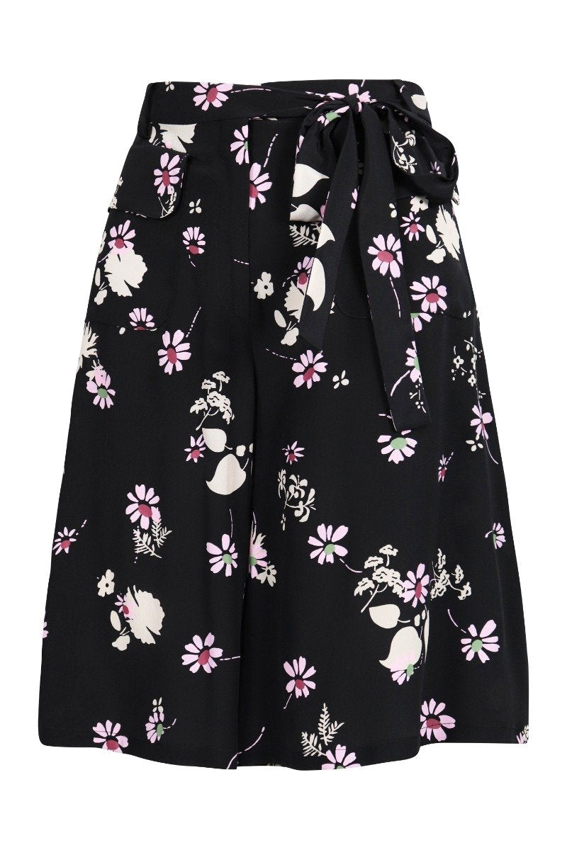 Printed Pants Women Fashion Valentino Silk Flower Design Cool Summer