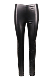 Faux Leather Legging Polyster Bottom Women Fashion Basic Casual