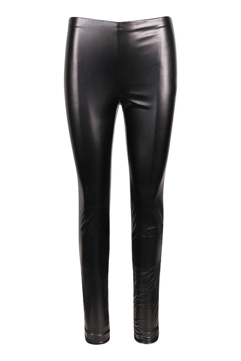 Faux Leather Legging Polyster Bottom Women Fashion Basic Casual