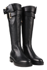 Over The Knee Boot Women Fashion Valentino Leather High Boots Classic Stylish Designer Street Chic