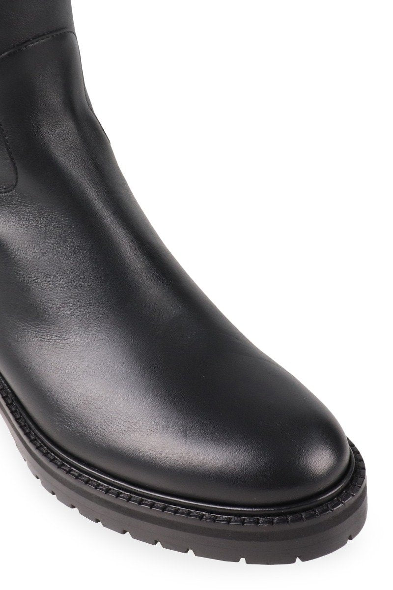 Over The Knee Boot Women Fashion Valentino Leather High Boots Classic Stylish Designer Street Chic