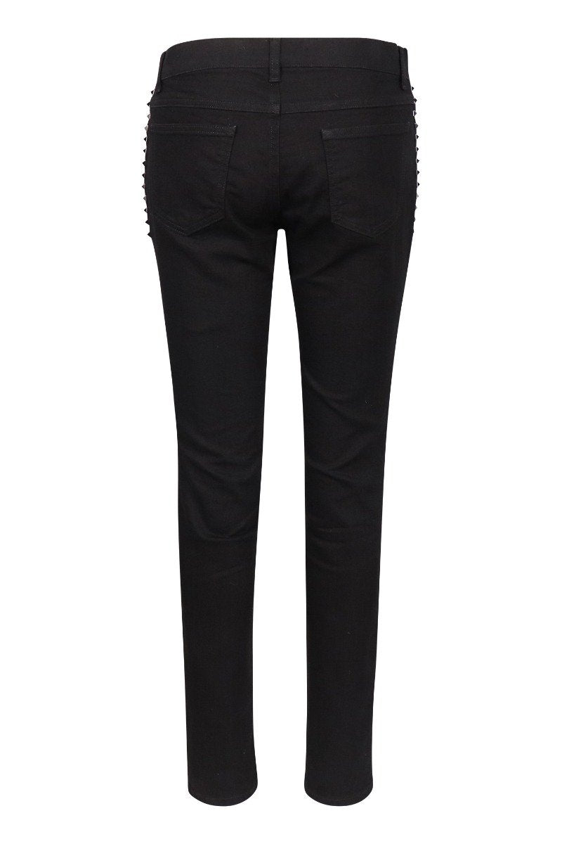 Studded Jeans Women Fashion Valentino Denim Long Casual Fit