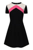 Flared Dress Valentino Short Sleeves Women Fashion Casual Midi Dress