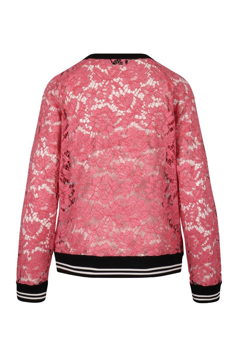 Lace Top Women Fashion Valentino Long-Sleeve Cotton Stylish Art Designer