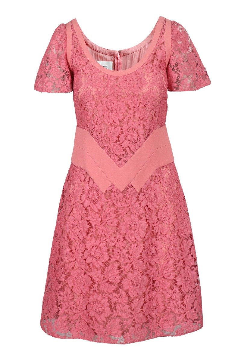 Lace Dress Women Fashion Valentino Silk Cotton Short-Sleeve Young Bright Onepiece