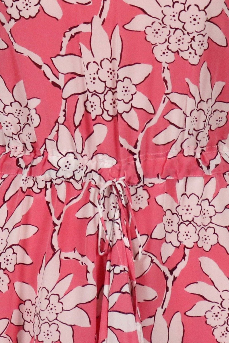 Flower Print Dress Valentino Dress Silk Women Fashion Elegant Floral Prints 