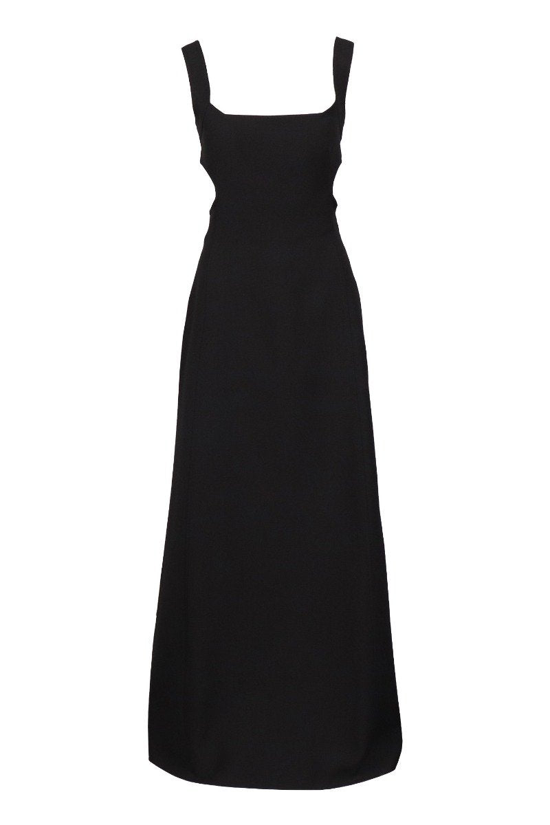 Cut-Out Gown Elegant Women Dinner Dress Maxi Dress Evening Party Black Classic