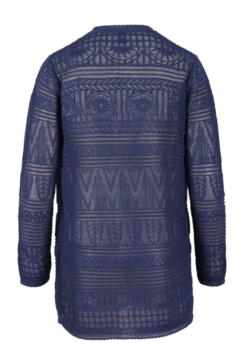 Patterned Long Cardigan Women Fashion M Missoni Cotton Blend Long Sleeve Outwear Coat Designer