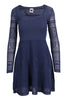 Patterned Knit Dress Women Fashion M Missoni Cotton Blend Long Sleeve Flared 