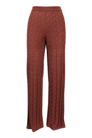 Triangles Flared Pant M MISSONI Virgin Wool Elastic Long Fashion Design 