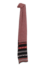 Zigzag Scarf wool blend design neck fashion m missoni