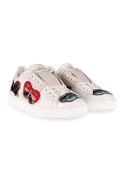 Embellished Butterfly Sneaker Valentino Stud Embroidery Shoes Sneakers 