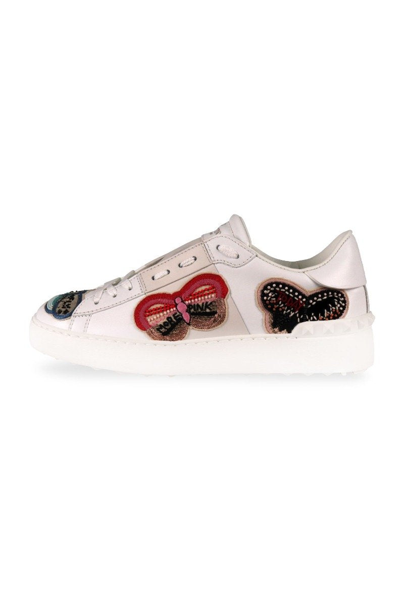 Embellished Butterfly Sneaker Valentino Stud Embroidery Shoes Sneakers 