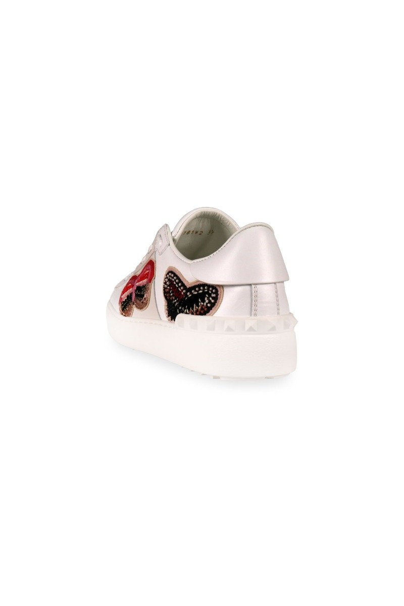 Embellished Butterfly Sneaker Valentino Stud Embroidery Shoes Sneakers 