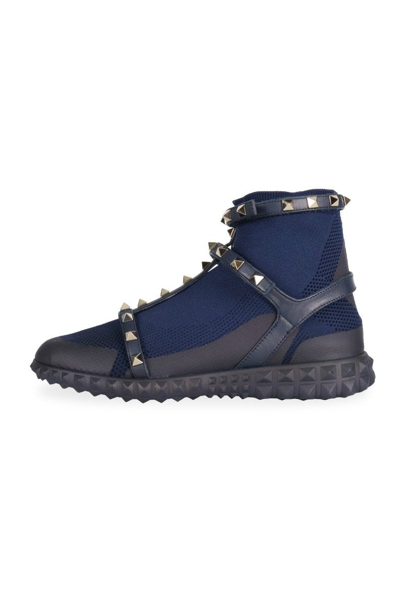 Cage Rockstud Sock Sneaker Studs Leather Fashion Designer