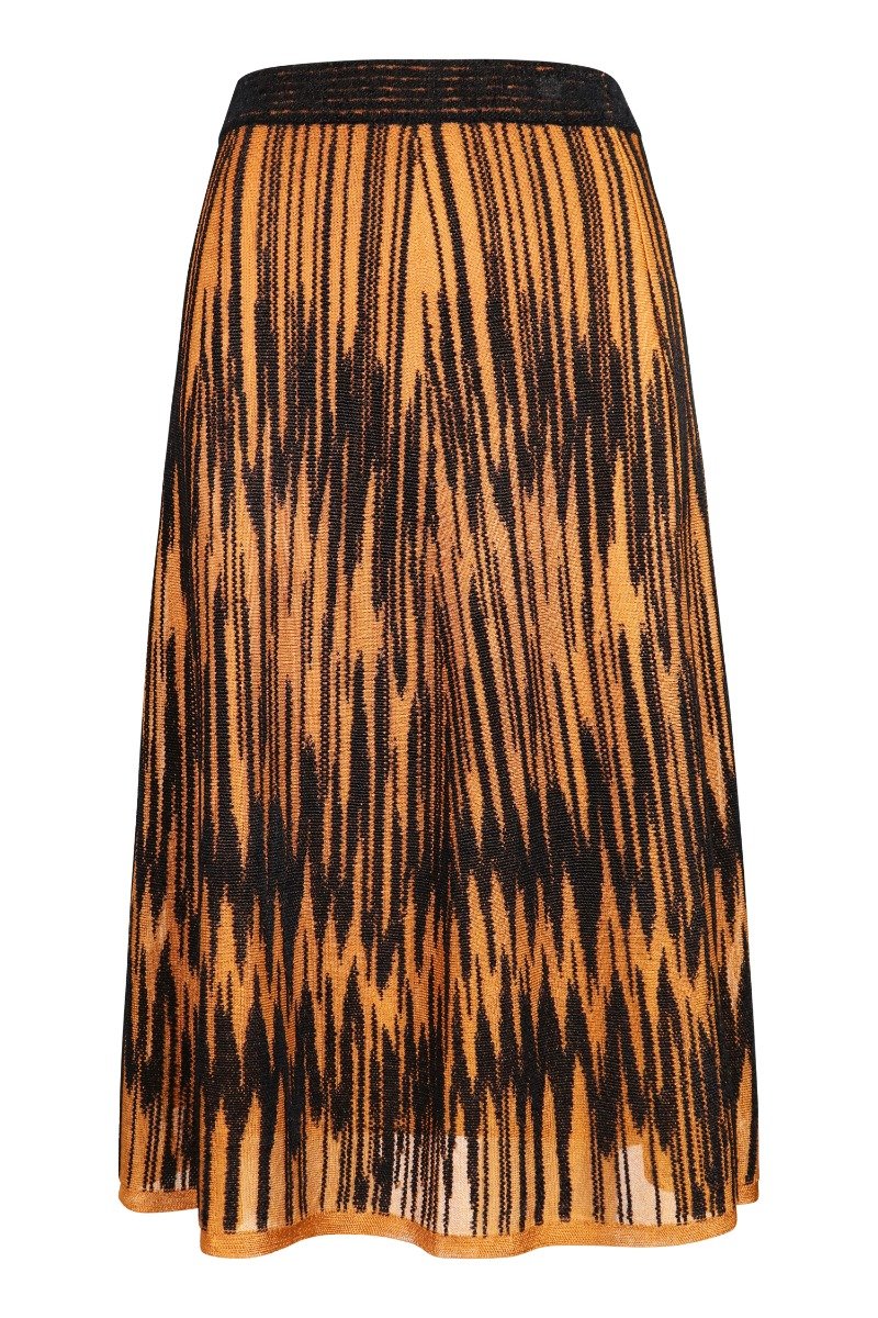 Patterned Knit Skirt Women Fashion M Missoni Viscose-blend Pattern Elastic Stylish Designer