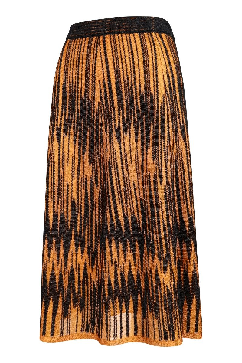 Patterned Knit Skirt Women Fashion M Missoni Viscose-blend Pattern Elastic Stylish Designer