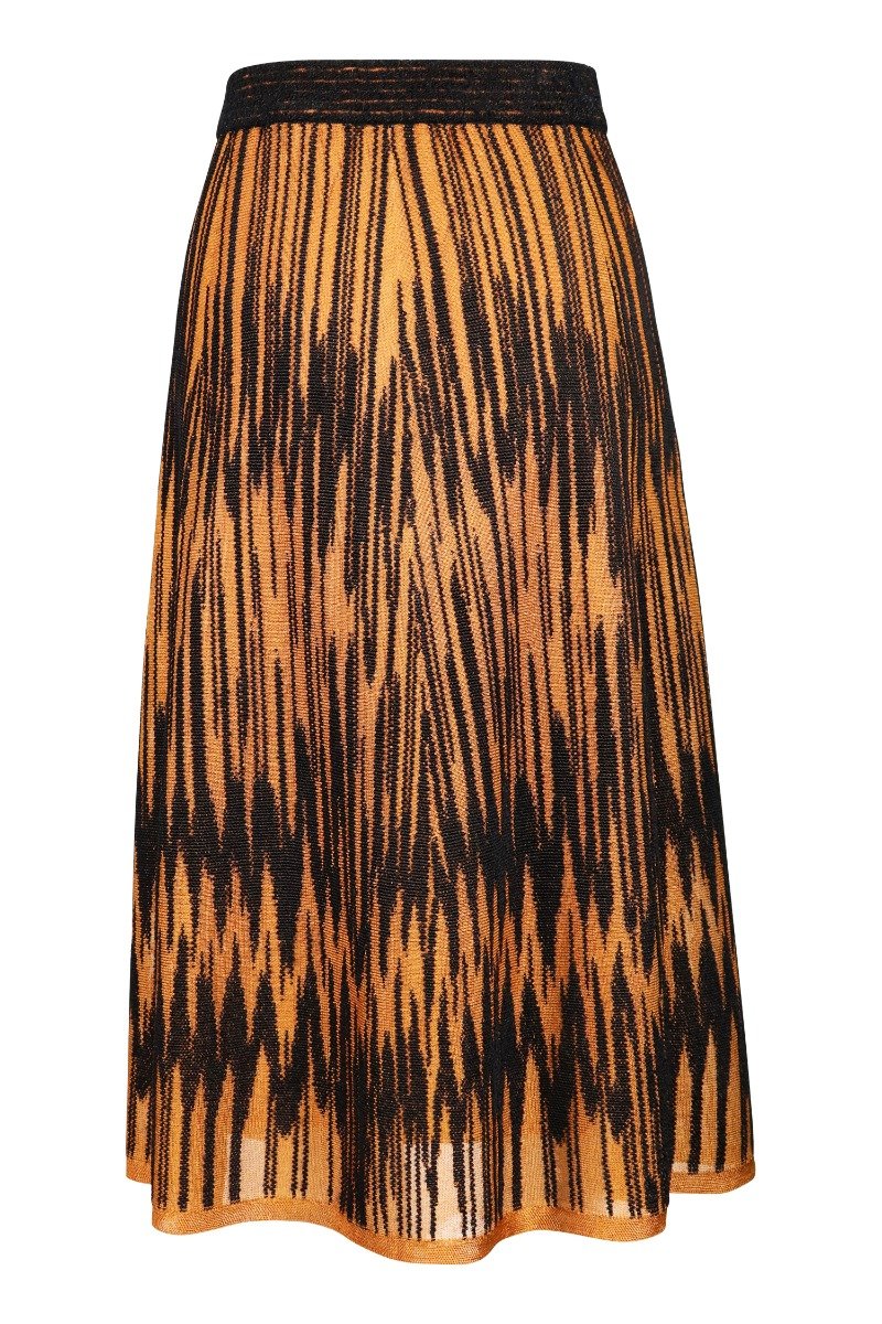 Patterned Knit Skirt Women Fashion M Missoni Viscose-blend Pattern Elastic Stylish Designer
