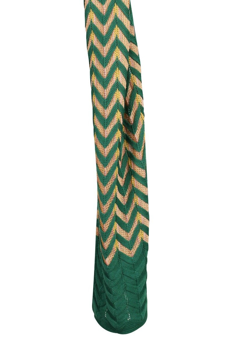Zigzag Scarf wool blend design neck m missoni