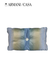Sabir Blue/gold Living Armani Casa Cushion Pillow Home Lifestyle