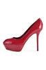 Cachet Pump Glossy Red Leather High Heels Elegant Woman Fashion Dinner Evening