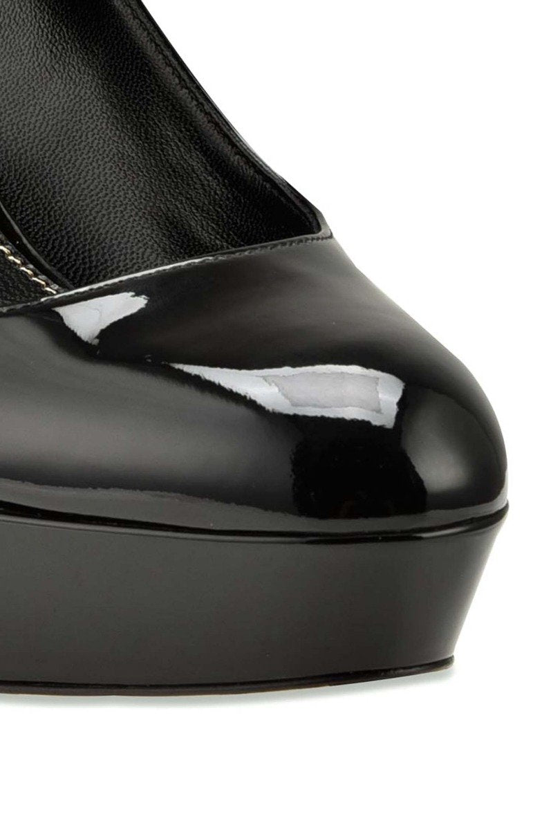 Alton Pump Leather Black Classic Chic Formal Elegant Women Heels
