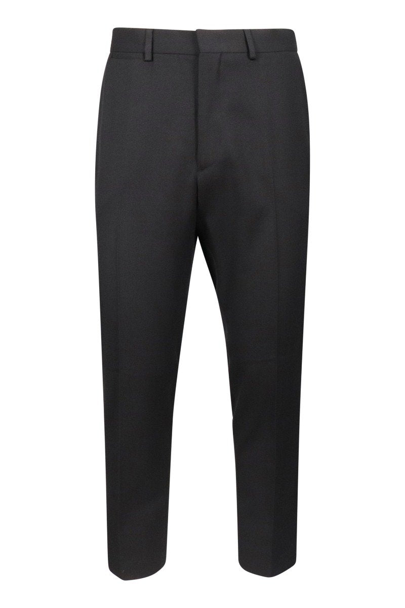 Peg Leg Pant Men Fashion MCQ Polyester Blend Long Formal Classic