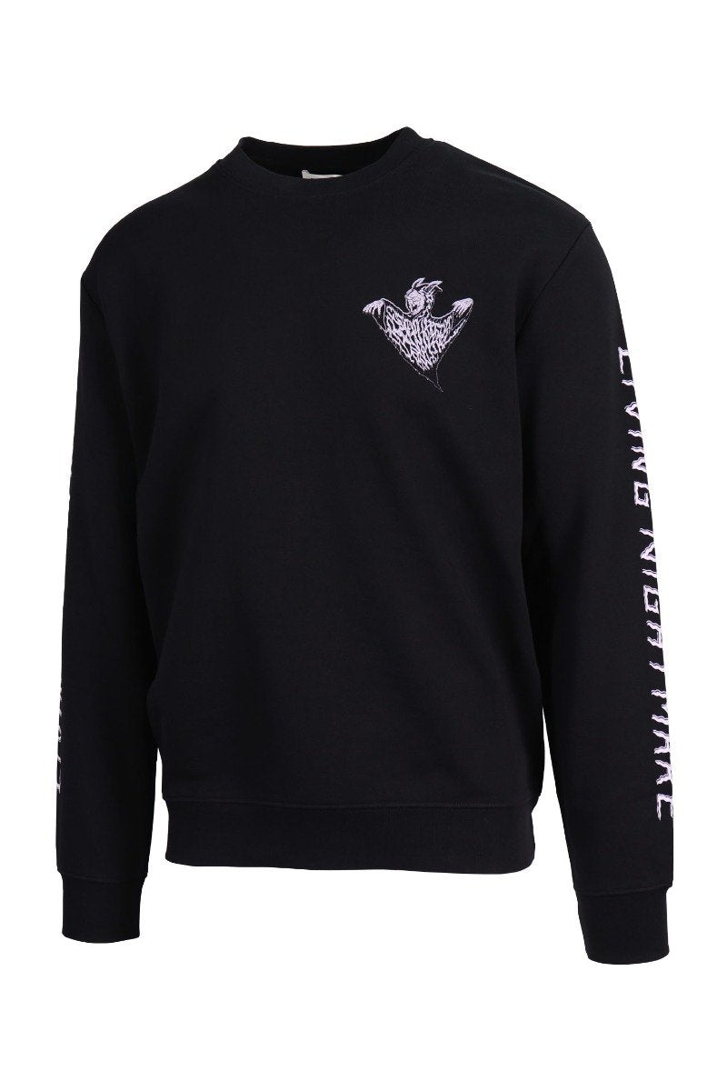 Living Nightmare Sweatshirt Men Fashion MCQ Cotton Long-Sleeve Casual Trendy Outwear