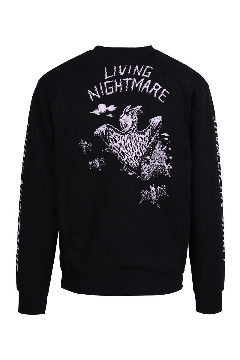 Living Nightmare Sweatshirt Men Fashion MCQ Cotton Long-Sleeve Casual Trendy Outwear