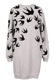 Swallow Sweatshirt Dress Women Fashion MCQ Cotton Long Sleeve Onepiece Casual