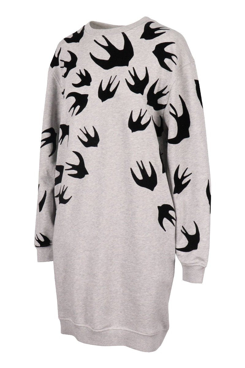 Swallow Sweatshirt Dress Women Fashion MCQ Cotton Long Sleeve Onepiece Casual