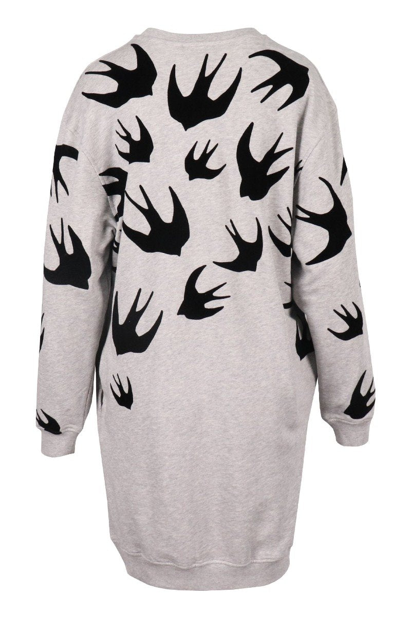 Swallow Sweatshirt Dress Women Fashion MCQ Cotton Long Sleeve Onepiece Casual